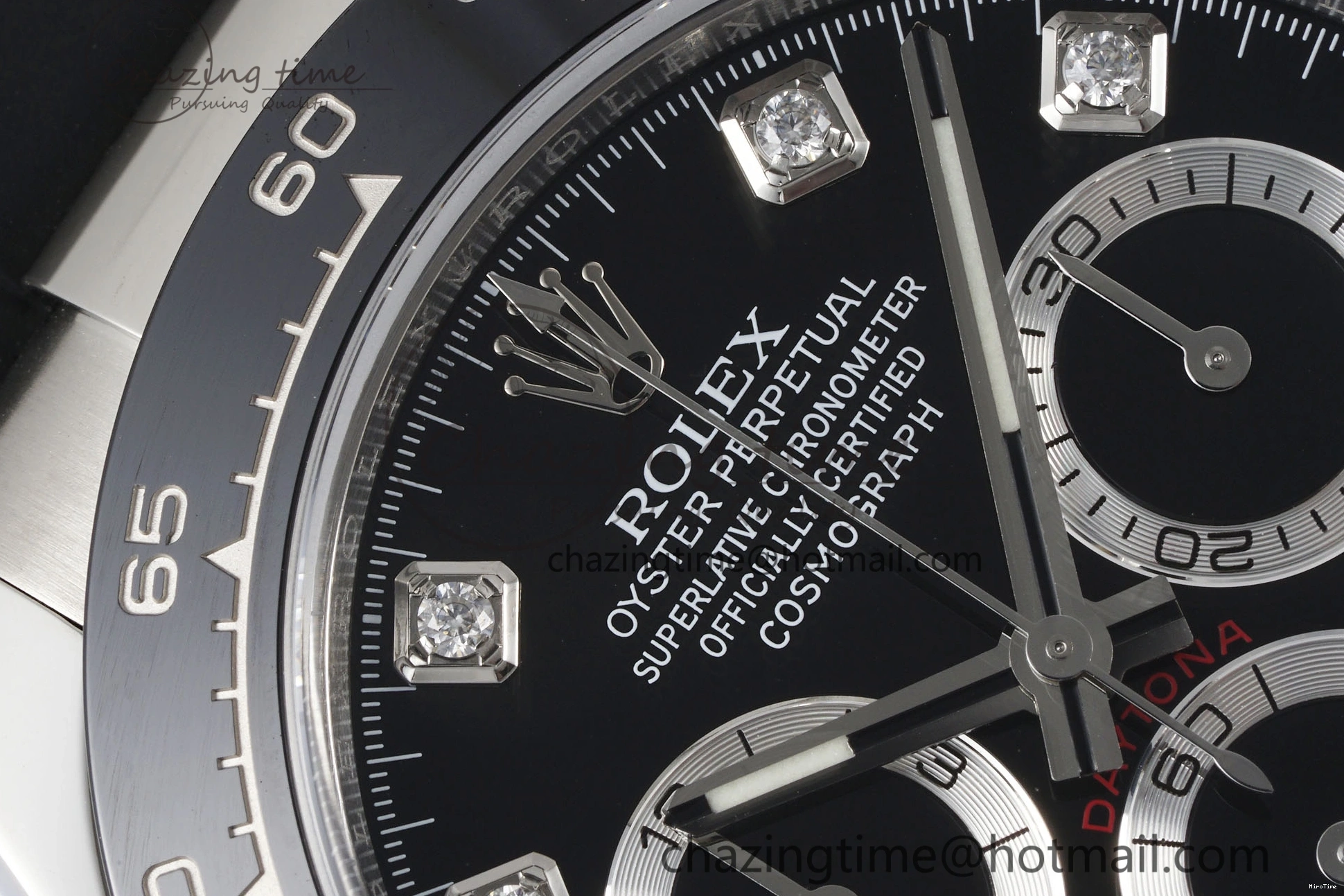 MiroTime 0425 Daytona 116519 Clean Factory 1:1 Best Edition Black Diamonds Dial on Oysterflex Rubber Strap SA Comfortable 1829